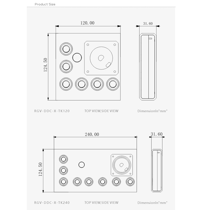 Bykski RGV-DDC-X-TK120/240 / A – Distro Plate Ddc Pump Combo Bewertung und Preis